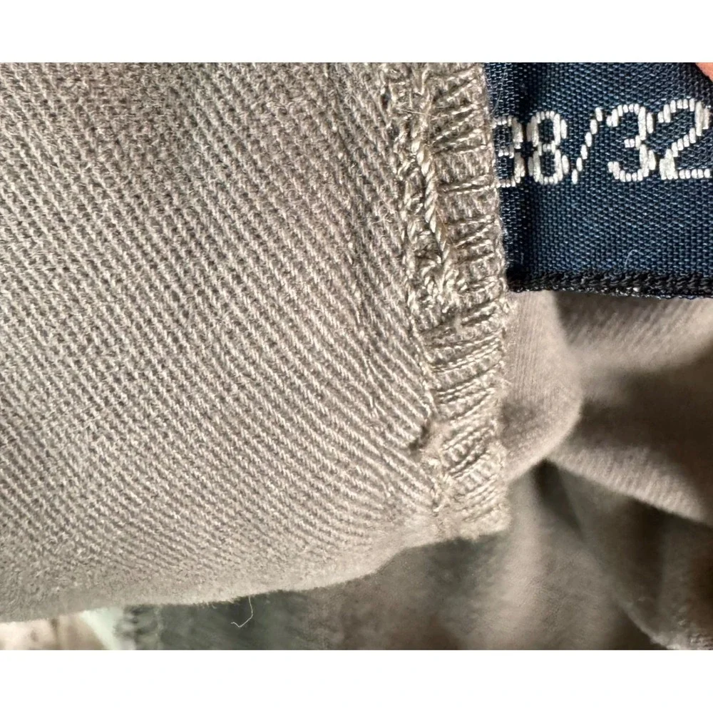 VTG Polo Ralph Lauren Mens 38x31 Gray Chino Pants Flat Front Straight Fit Preppy